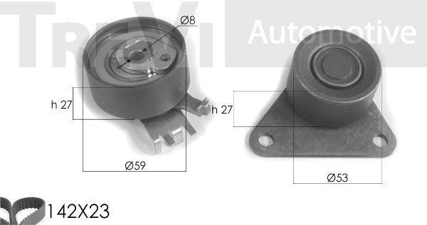 TREVI AUTOMOTIVE Комплект ремня ГРМ KD1234